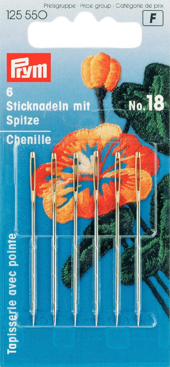 P125550 Chenille needles with with sharp point no.18