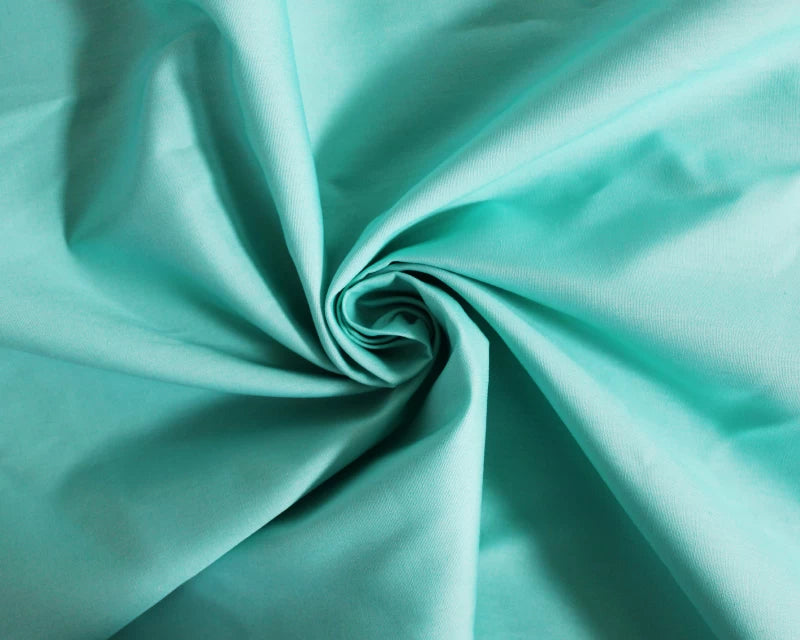 Plain Cotton Poplin - Aqua