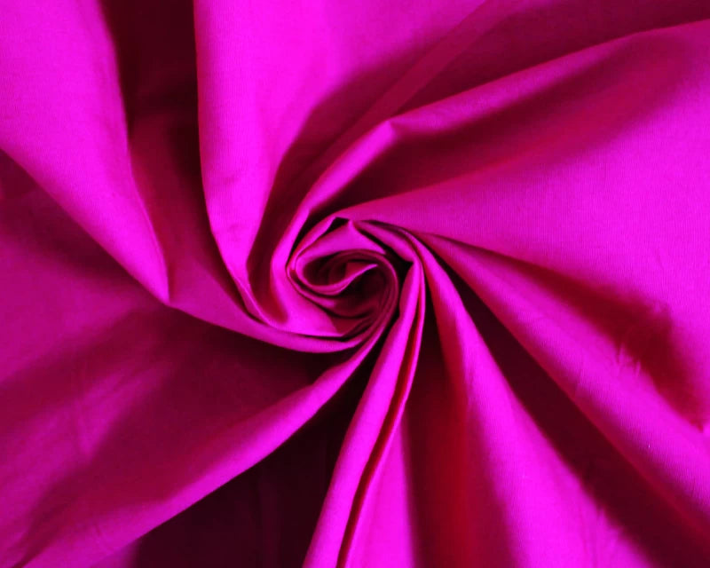 Plain Cotton Poplin - Cerise