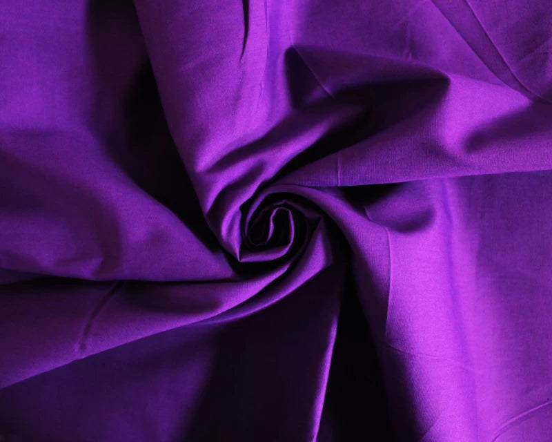 Plain Cotton Poplin - Purple