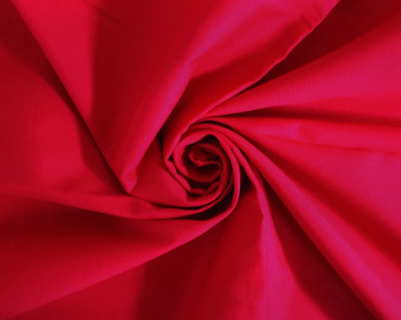 Plain Cotton Poplin - Red