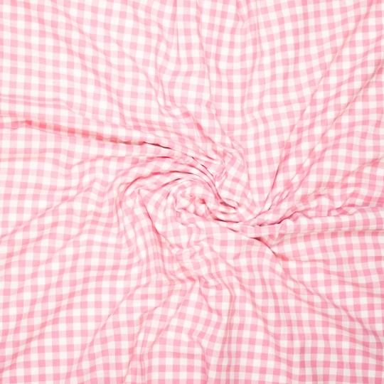 Pink yarn dyed gingham