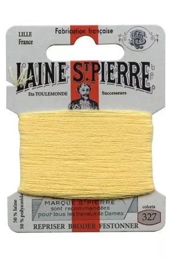 Laine St. Pierre darning wool card no. 327 - canary