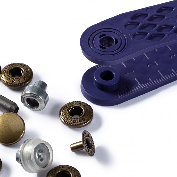 Prym Non-sew Fasteners 12mm Brass Antique Brass Coloured - 10 Pieces P390334
