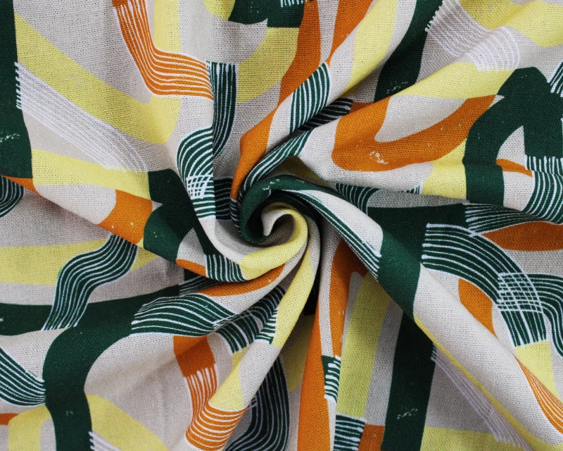 Geometric Dream Linen blend
