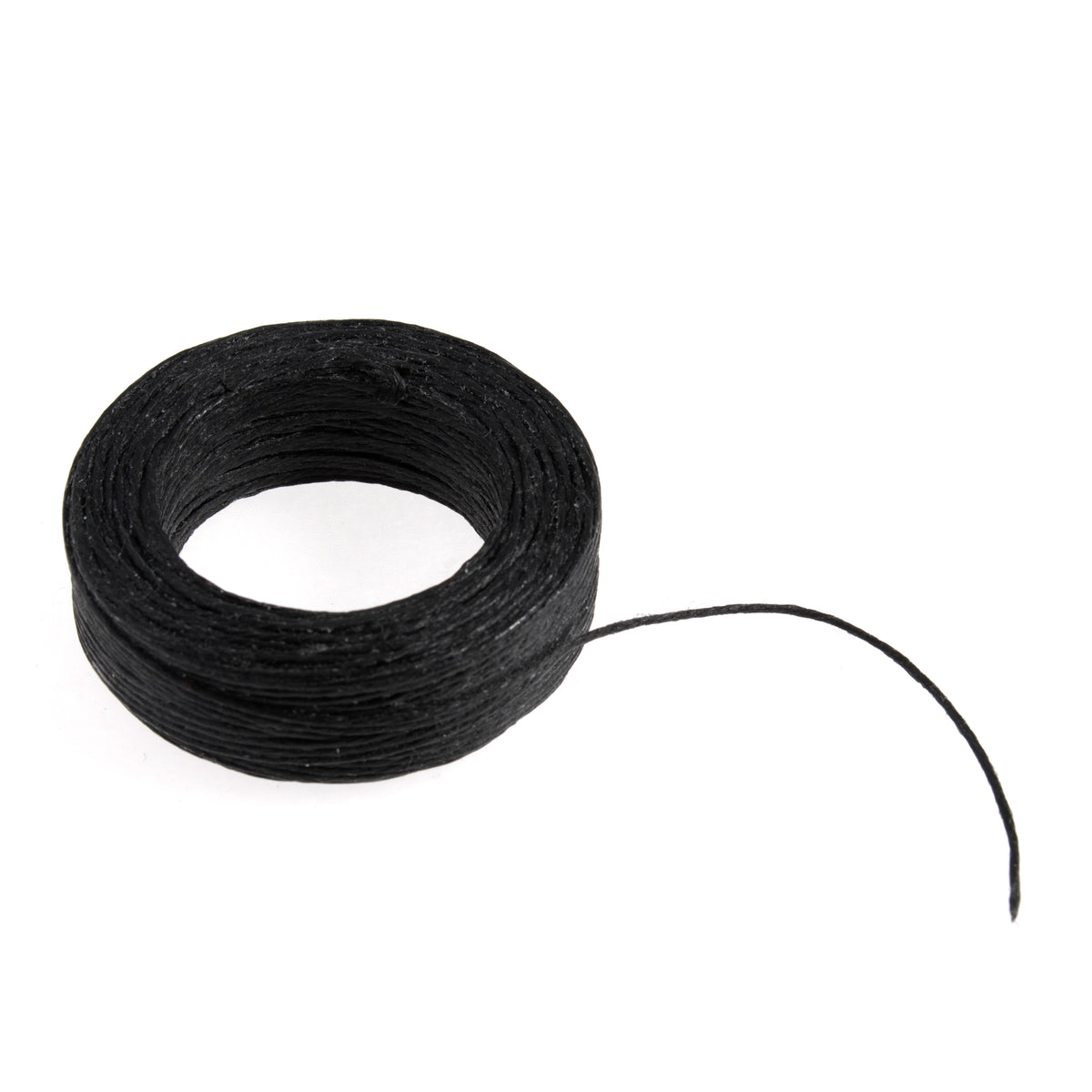 Waxed thread black 22m