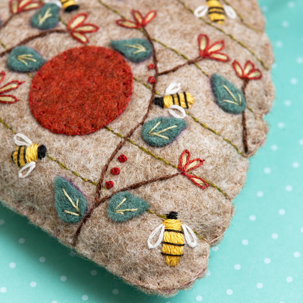 Corinne Lapierre Felt Craft Kit - Embroidered Beehive