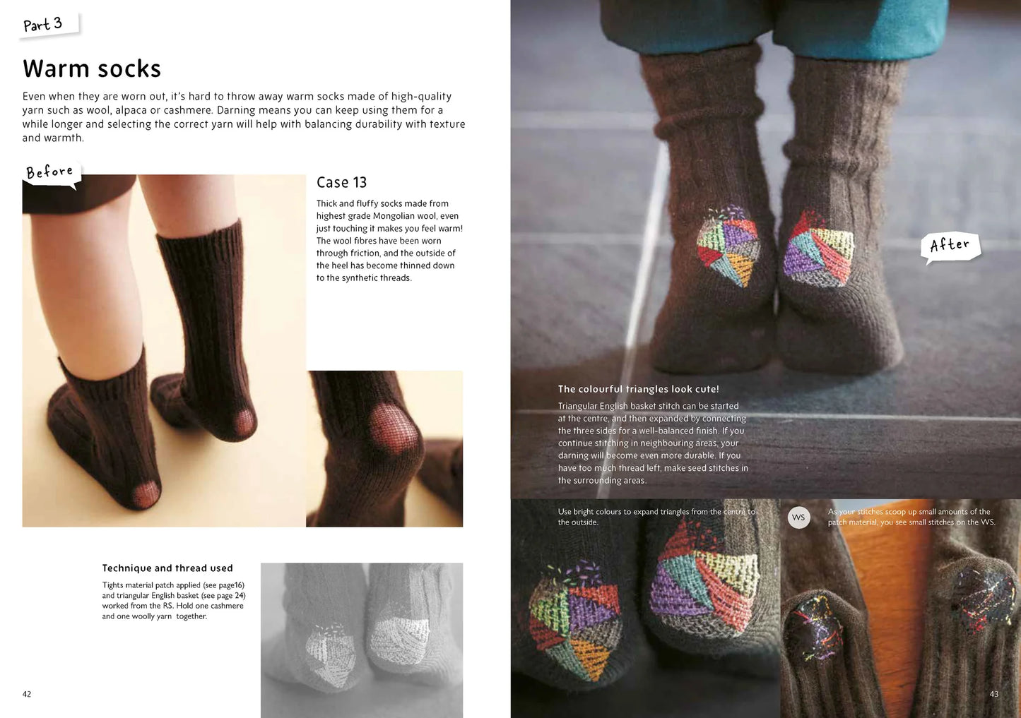 Darning socks book