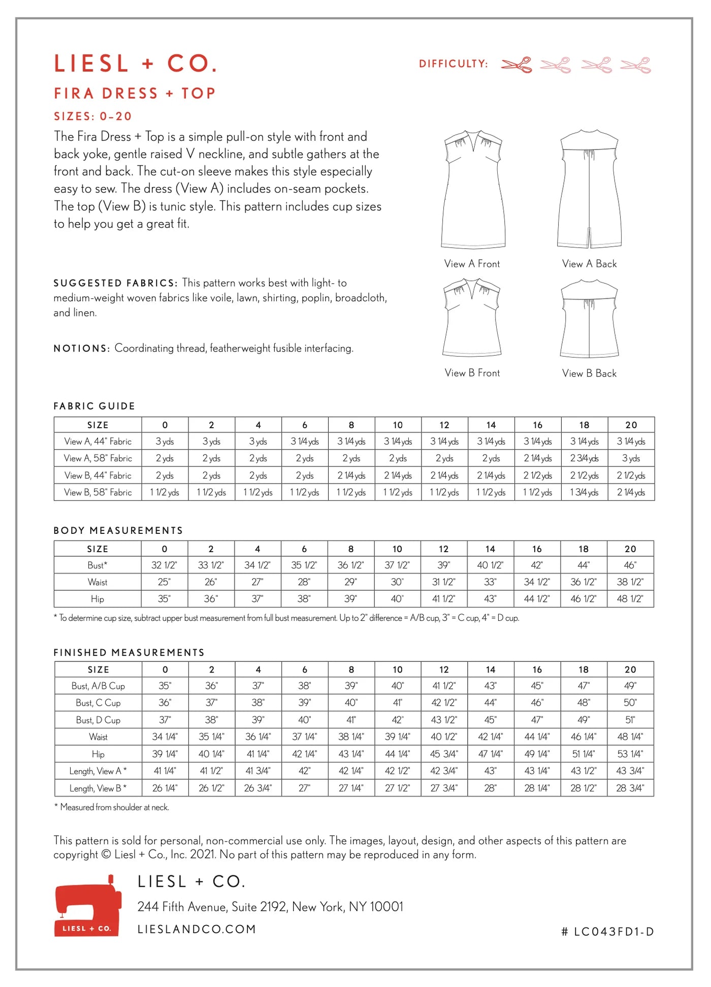 Liesl & Co. Fira Dress and Top