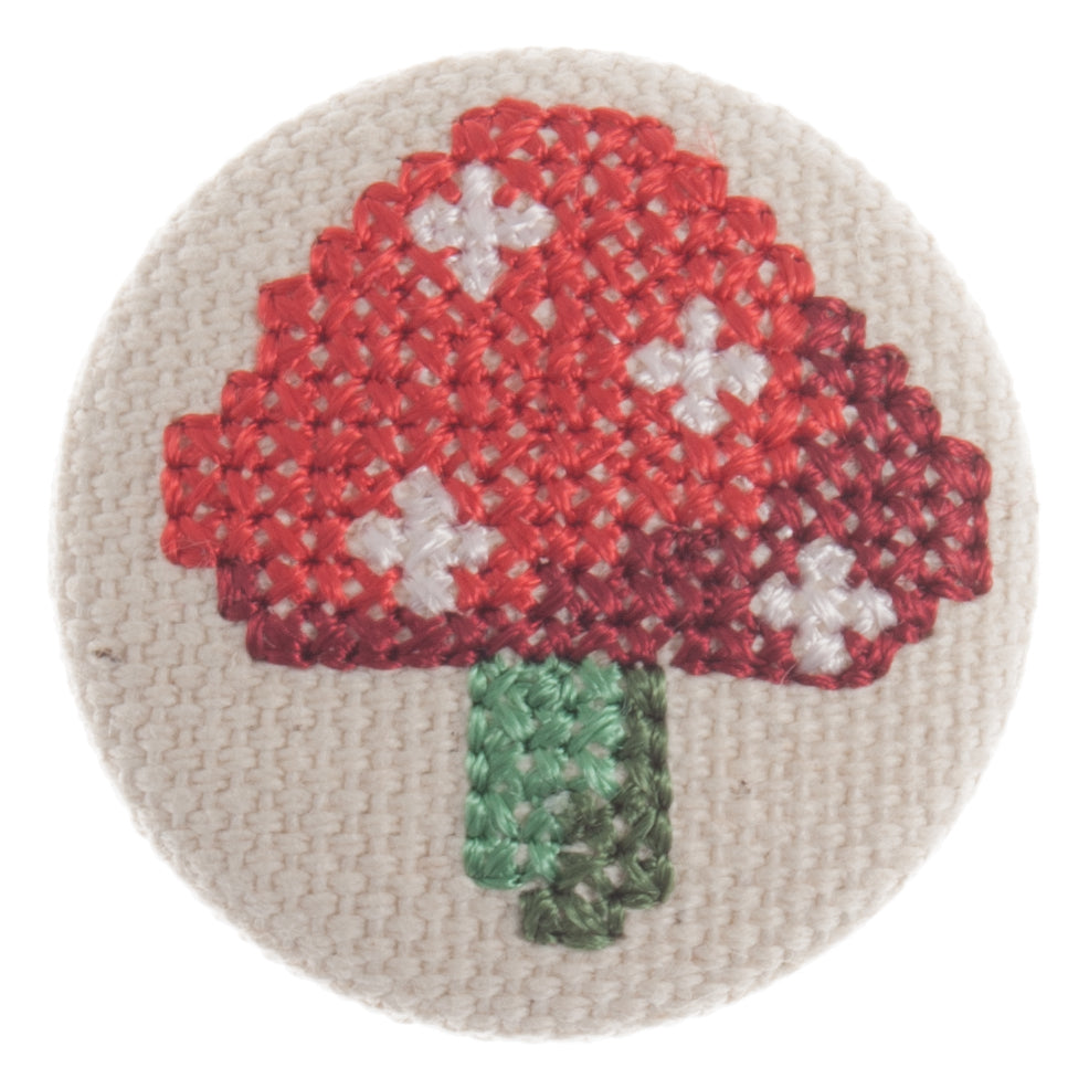 Woodland Toadstool button