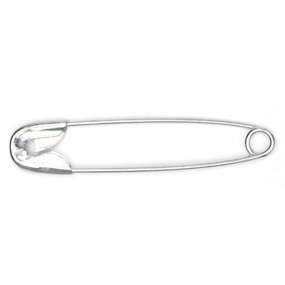 Safety pins 46mm silver