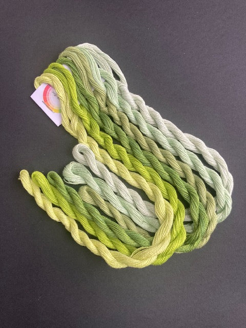 Pea Shoots p8 Paintbox Perle 8 threads pack 6