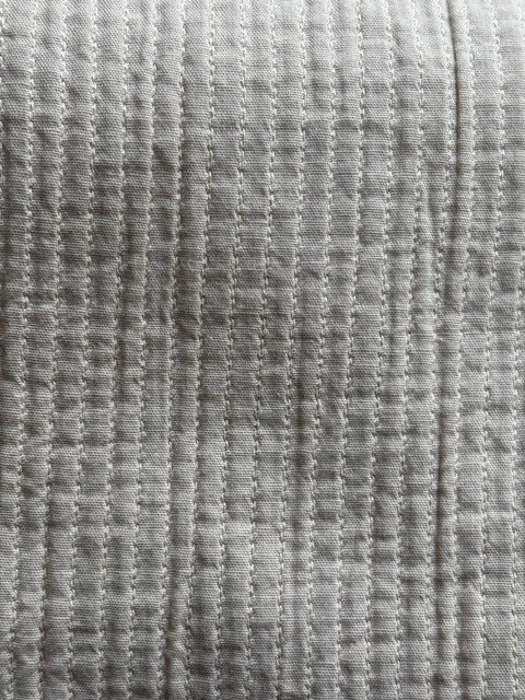 Beige Stitch Detail Fabric From Kiso