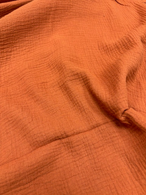 Rust Double Gauze from Sakata by Modelo Fabrics