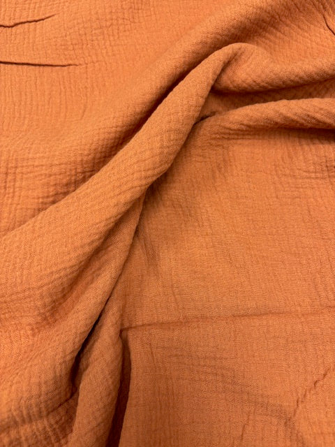 Rust Double Gauze from Sakata by Modelo Fabrics