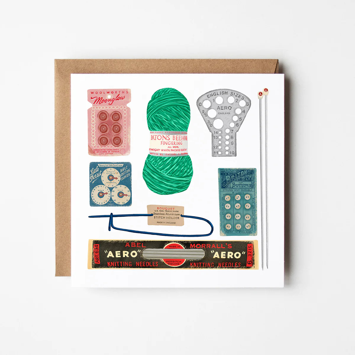Knitting Collection - Greeting Card