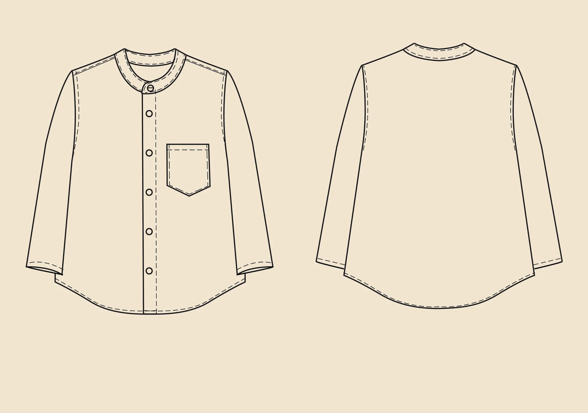Mini Jensen Shirt Pattern For Children