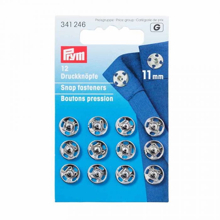 P341246 Snap fasteners 11mm silver