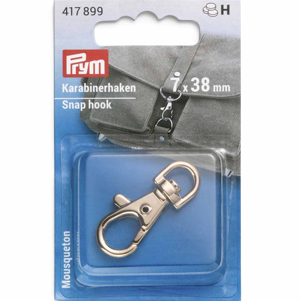 Prym Snap Hook 7 x 38mm Gunmetal 1 pc BAGP417898