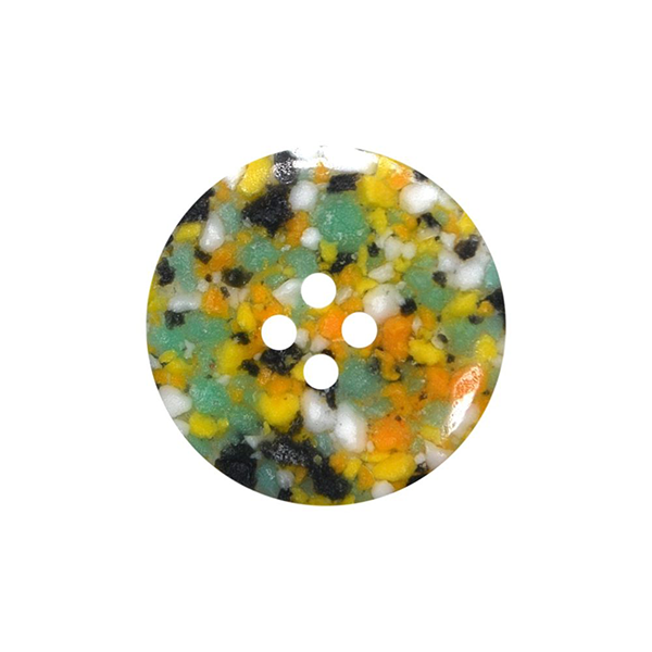Recycled Multi Coloured Green Speckle Buttons – SIZE 32
