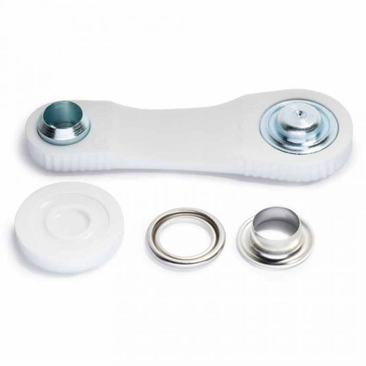 Prym Eyelets And Washers 11mm Silver Coloured - 15 Pieces Brass Rustproof P541370