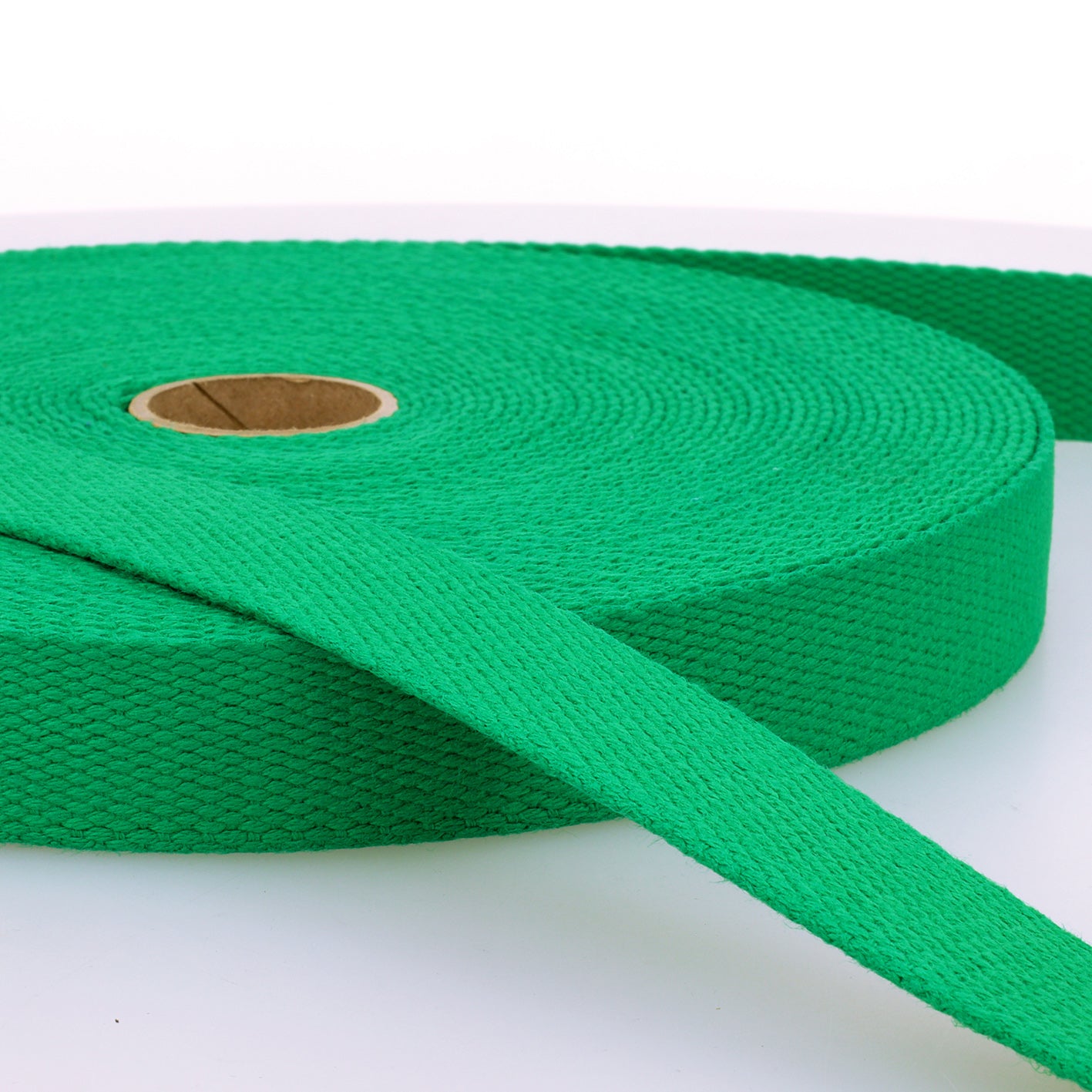 Cotton heavy webbing 25mm - green