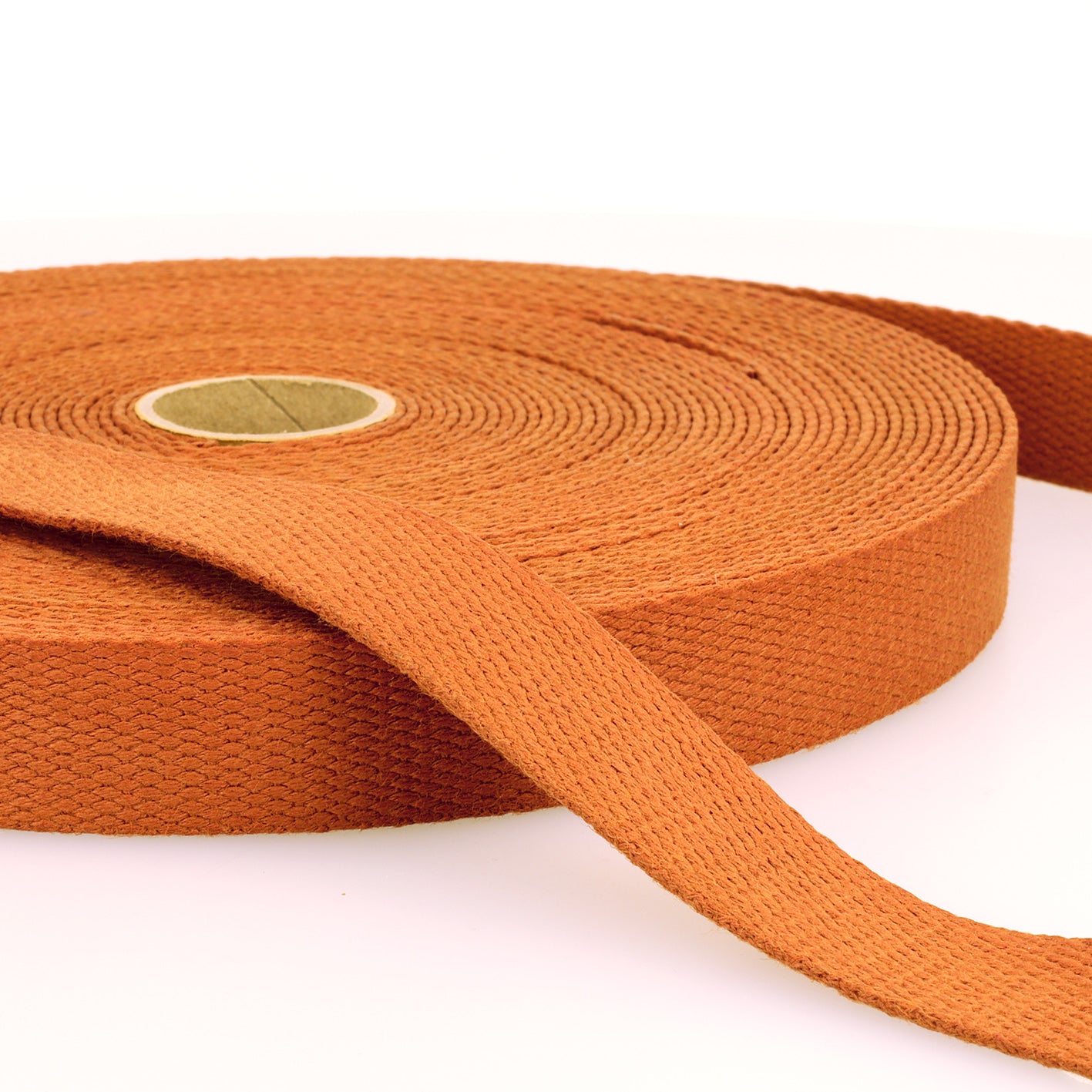 Cotton heavy webbing 25mm - rust