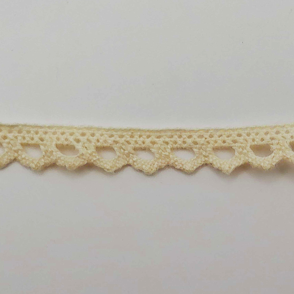 Cotton Lace trim 10mm Natural