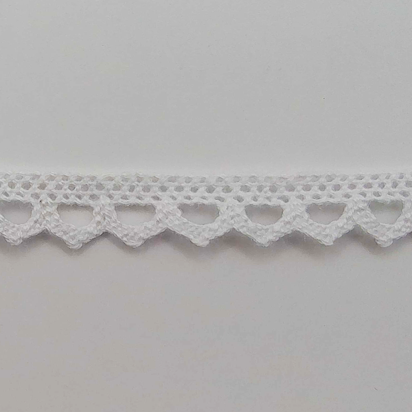 Cotton Lace trim 10mm white