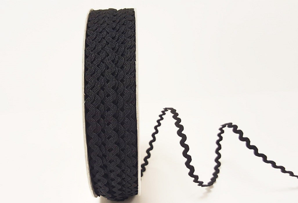 Mini Ric Rac Black 5mm