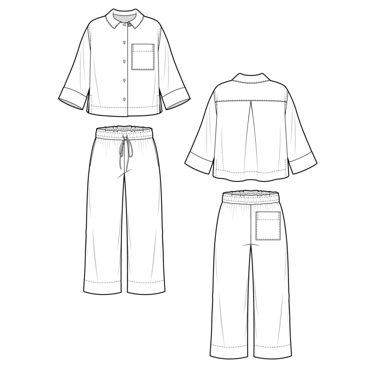 Closet Core Fran Pyjamas Sewing Pattern