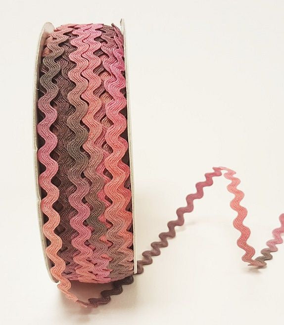 Pink Ombre 7mm Ric Rac