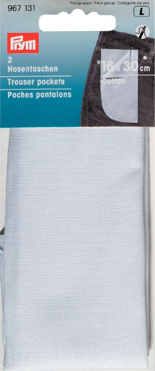 P967131 Trouser pockets cotton full white
