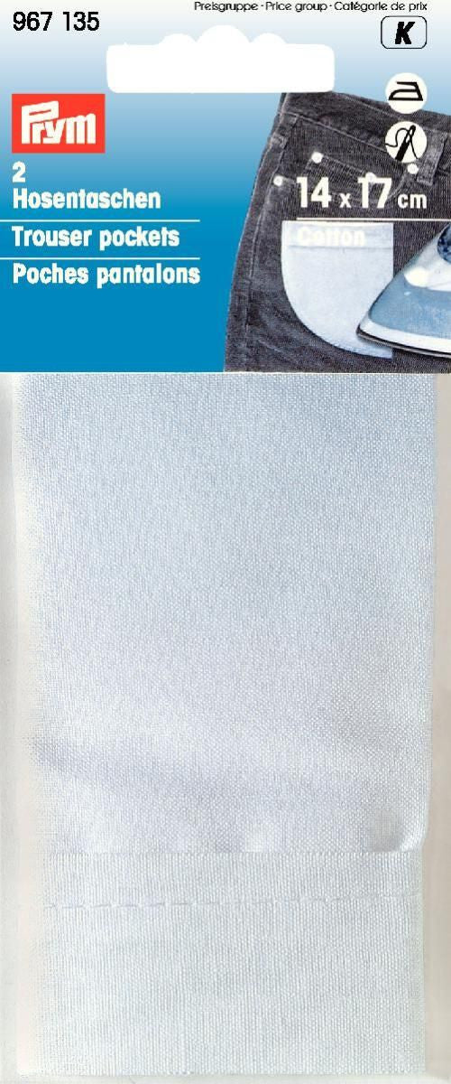 P967135 Trouser pockets cotton half white