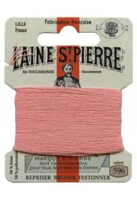 Laine St. Pierre darning wool card no. 596 - dusky pink