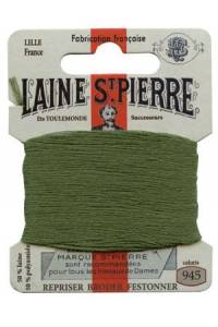 Laine St. Pierre darning wool card no. 945 Shetland Green
