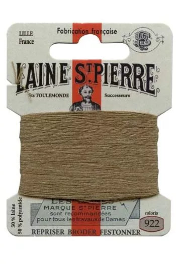 Laine St. Pierre darning wool card no. 922 - bark