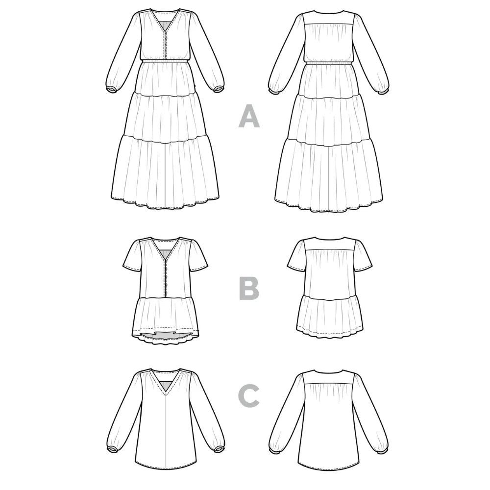 Nicks Dress & Blouse By Closet Core Patterns