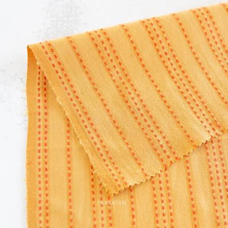 Turmeric Stitch Stripe From Lucky Loom By Fableism