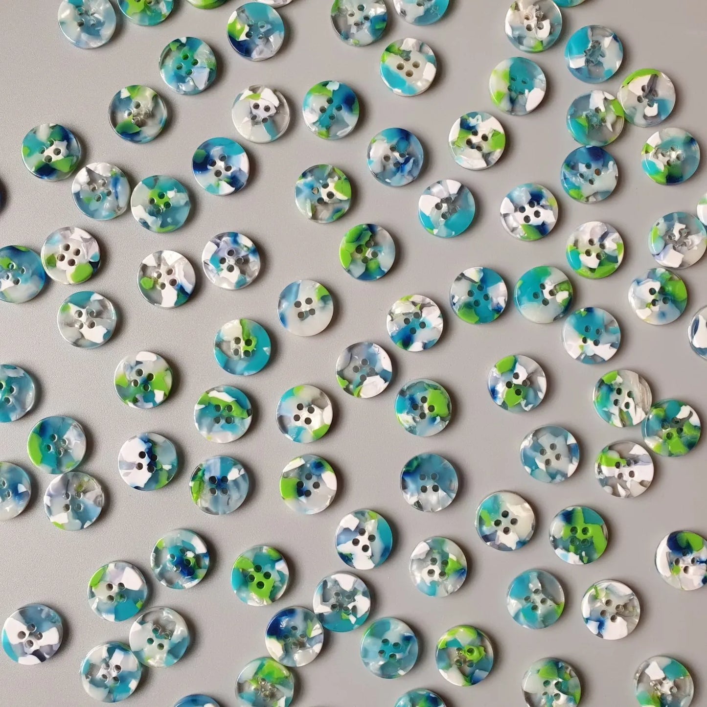 April Showers BUTTON SET (15MM SHIRTING SIZE)