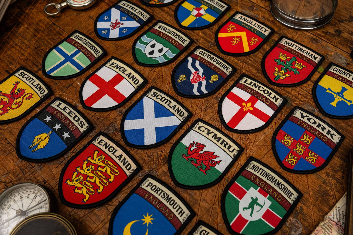 Gloucestershire county flag patch