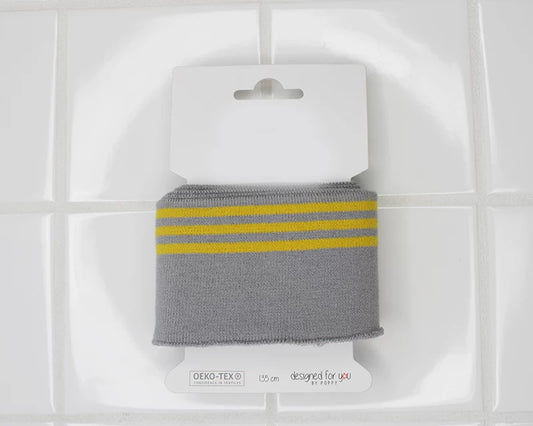 Triple Stripe Cuffing - grey