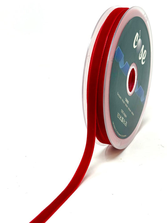 Velvet Ribbon 10mm Red