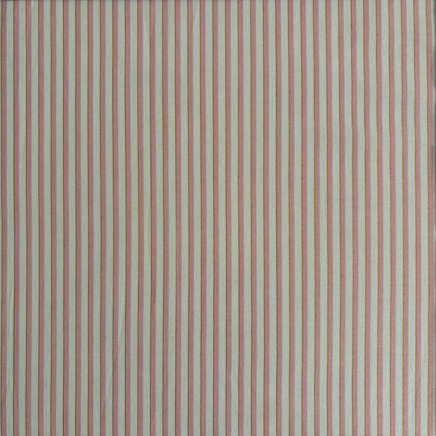 PINK WHITE LUREX COTTON YARN DYE STRIPE deadstock