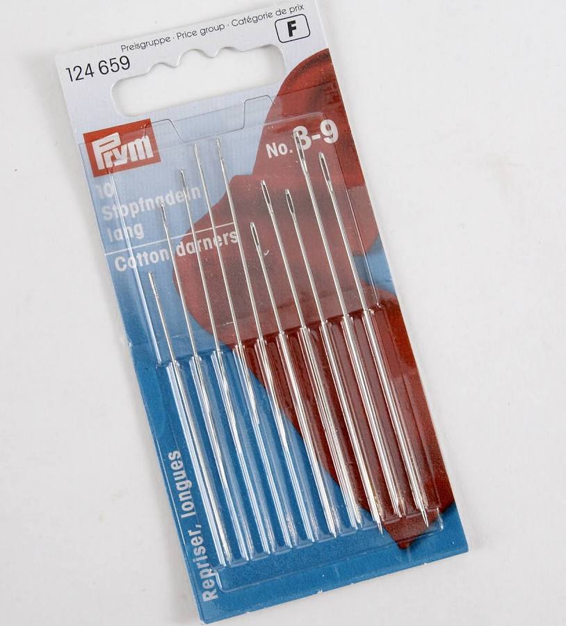 P124659 Darn Needle long HT3-9 silver colour