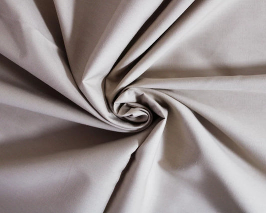 Plain Cotton Poplin - Beige