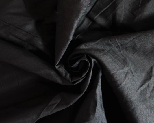 Plain Cotton Poplin - Black