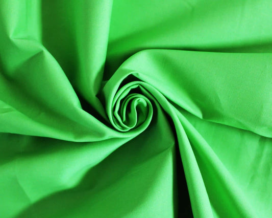Plain Cotton Poplin - Lime