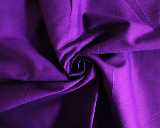 Plain Cotton Poplin - Purple
