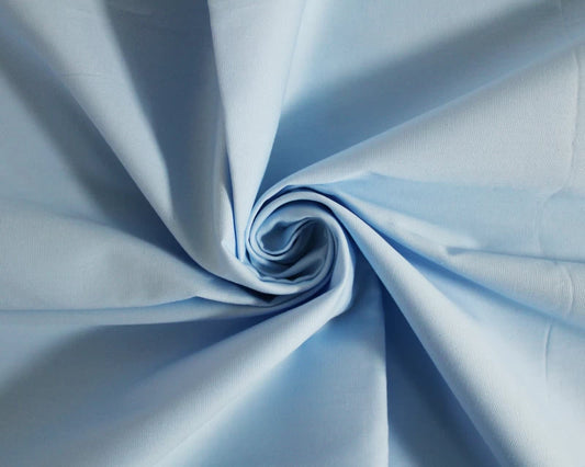 Plain Cotton Poplin - Sky